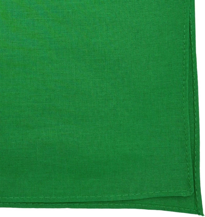 MD Style 100% Cotton Solid Color Bandana for Men & Women 22" x 22" Handkerchief Headband Scarf - Image 2